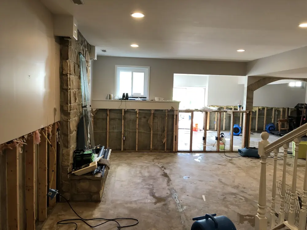 Restoration equipment on an Orlando job