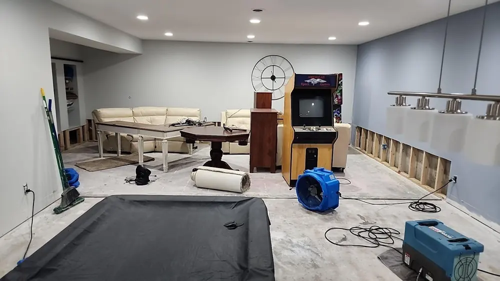 Restoration equipment on an Orlando job
